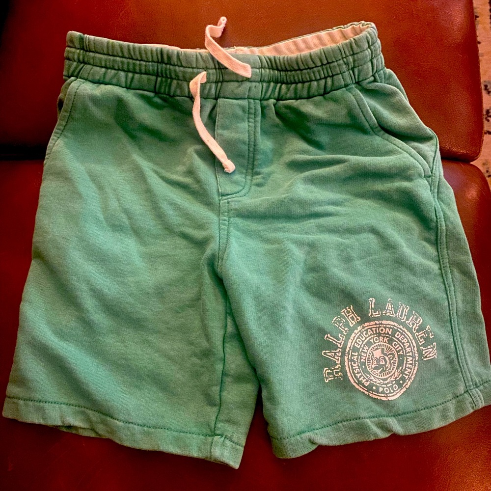 Polo Ralph Lauren cotton green shorts medium (10-12)